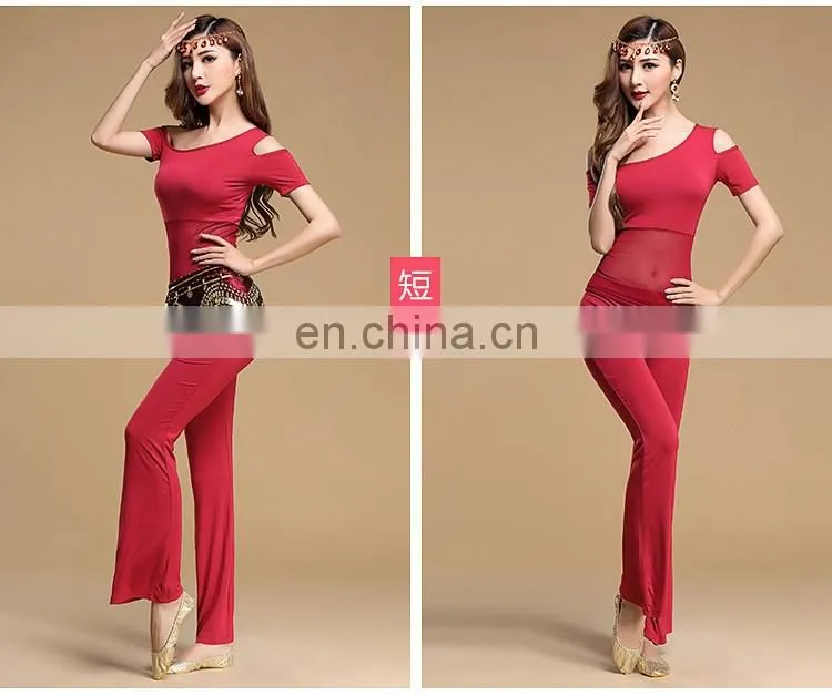 T-5123 High modal comfortable fabric adult short sleeve bellydance wear