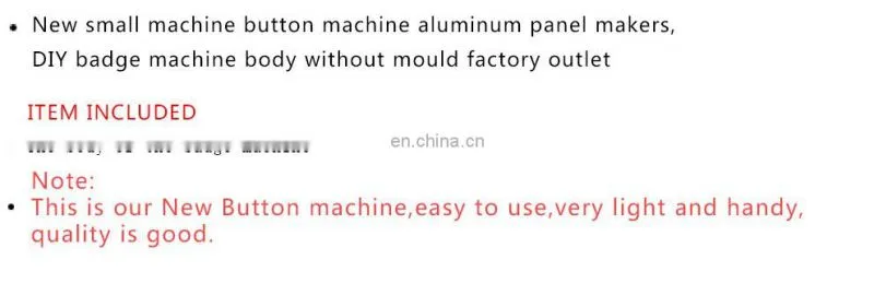 The new machine button machine aluminum panel makers, DIY badge machine body without mould factory outlet