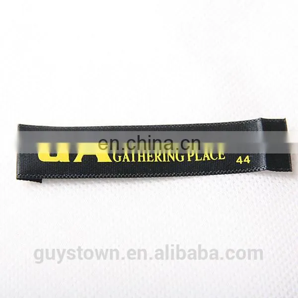 Custom silk printed brand name logo label for clothing