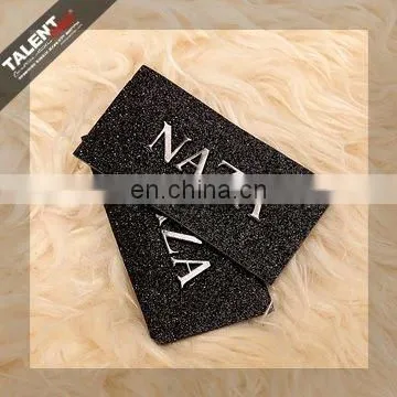 custom alloy metal logo leather patch label for jeans garment