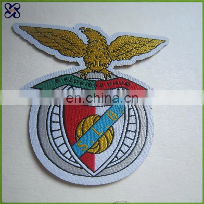 white and red rose badge/letter patches for clothing