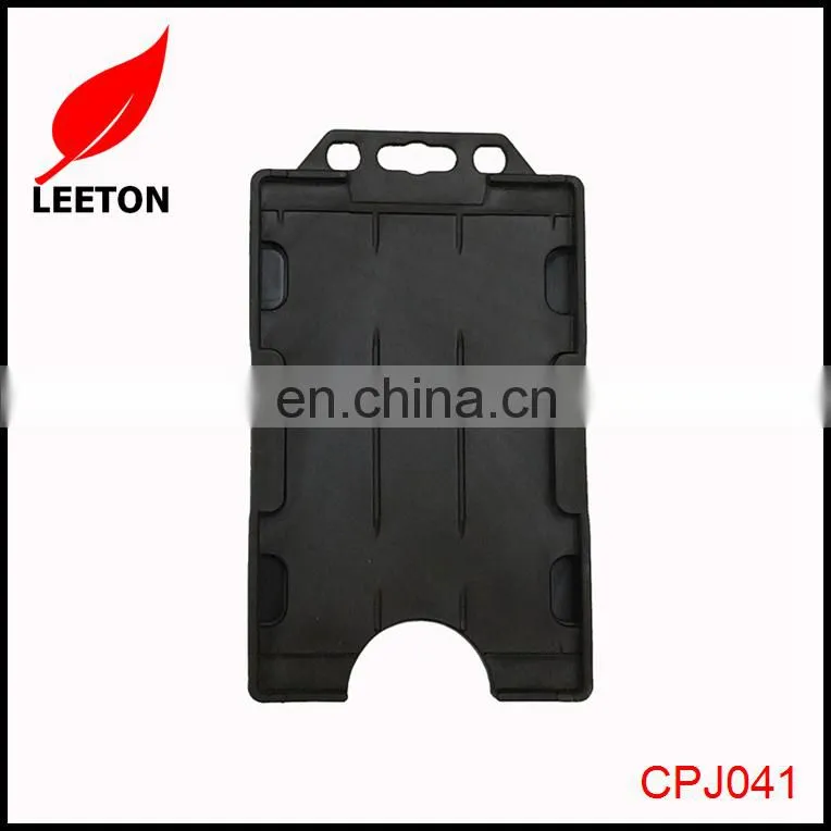 Factory supply two sided vertical rigid ID badge holder