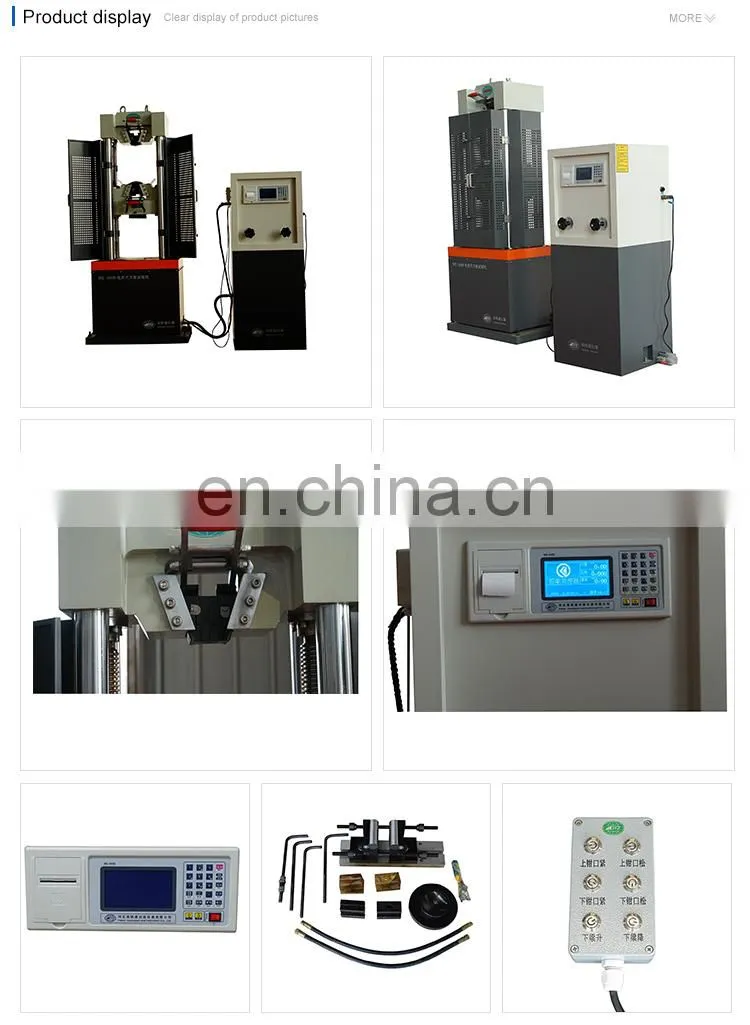WE-300B tensile testing machine for bolt and metal with computer