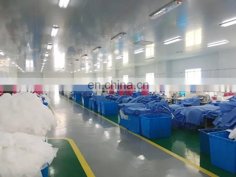 Disposable Surgical Gown Hospital Patient Gown Clothing Blue with High Quality