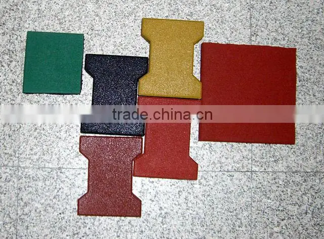 EMEI dog-bone driveway rubber paver