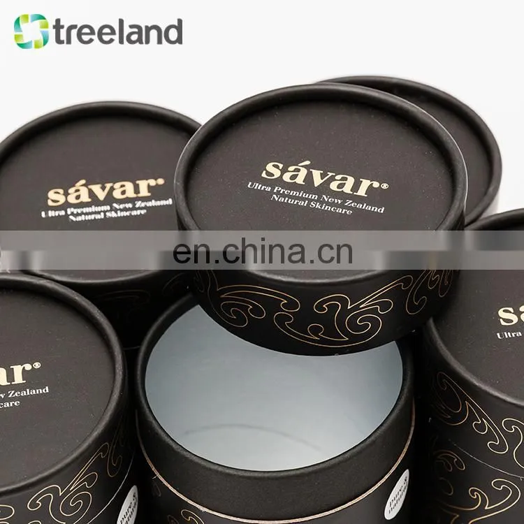 Custom Design Cylinder Paper Cardboard Luxury Perfume Bottle Paper Tube Packaging