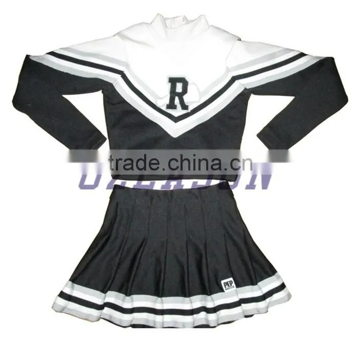 latest most popular custom cheerleading uniforms wholesales, sublimation XL cheerleading uniform