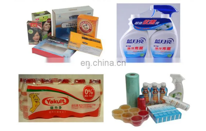 automatic L sealer shrink tunnel cosmetic box toys tableware bottles heat shrink wrapping machine
