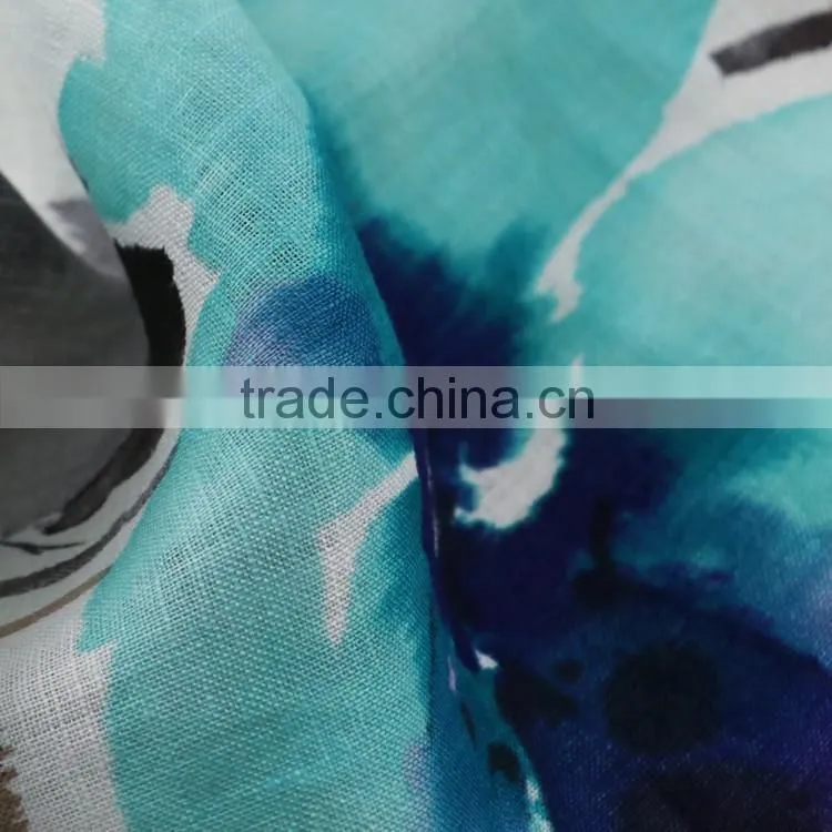 printed ink fabric,women's fashion dress fabric 2015,100% linen fabric