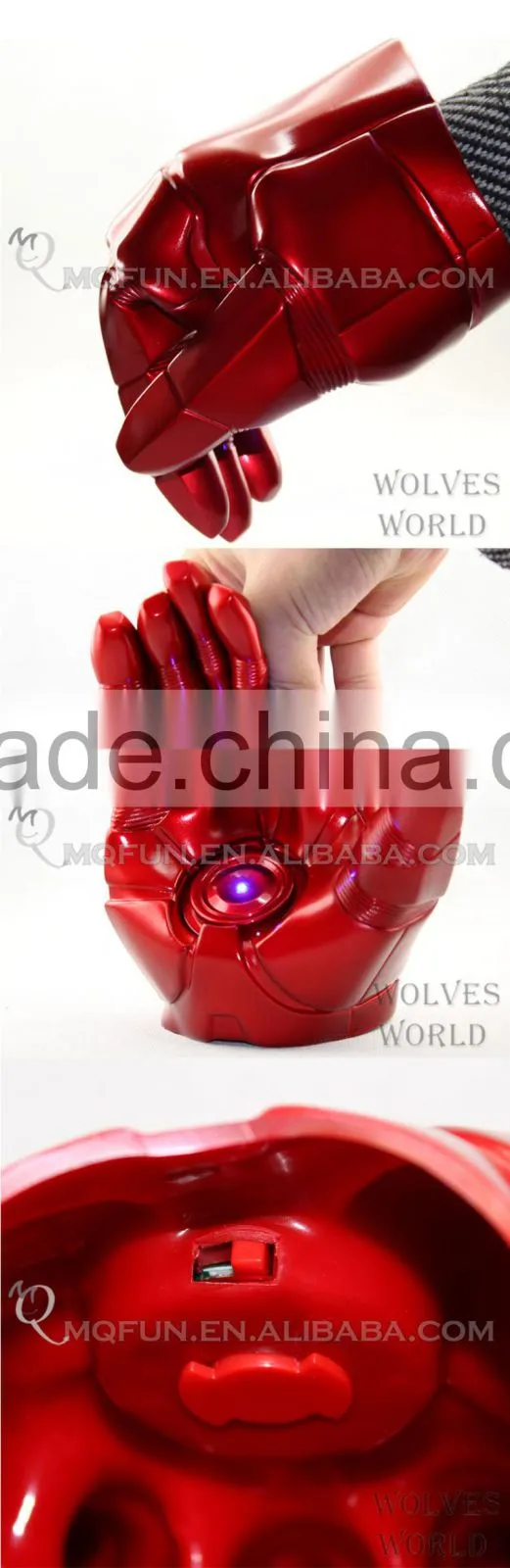Mini Qute America Marvel cartoon Avenger super hero flash hands glove plastic action figures kids collection toys NO.MQ 050
