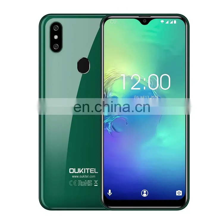 OUKITEL C15 Pro +3GB 32GB Android 9.0 Mobile Phone MT6761 Fingerprint Face ID 4G LTE Smartphone 2.4G/5G WiFi Water Drop Screen