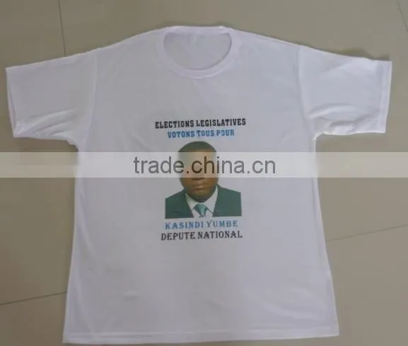 OEM cheapest polyester white Africa Philippines vote president election t shirt