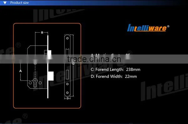 Intelligent Interor Door Lock Italy Art.1K601-3R