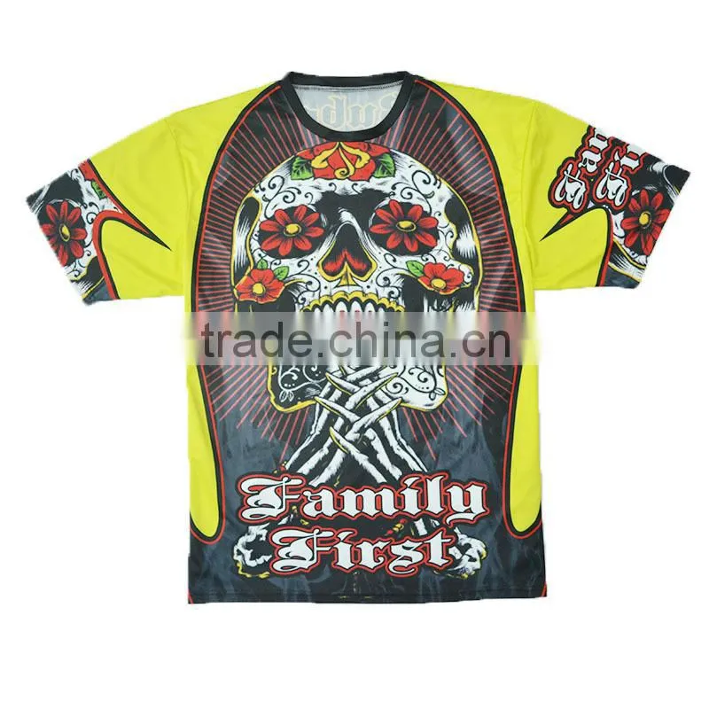 Custom number low price skull design tshirt