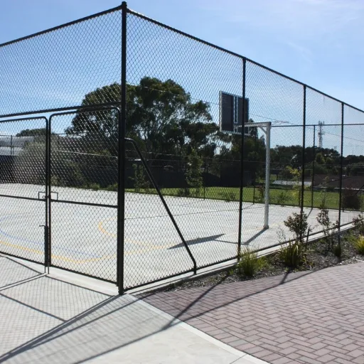 basketball court fence height