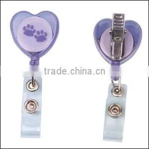 Business Gift Plastic Retractable Badge Holder
