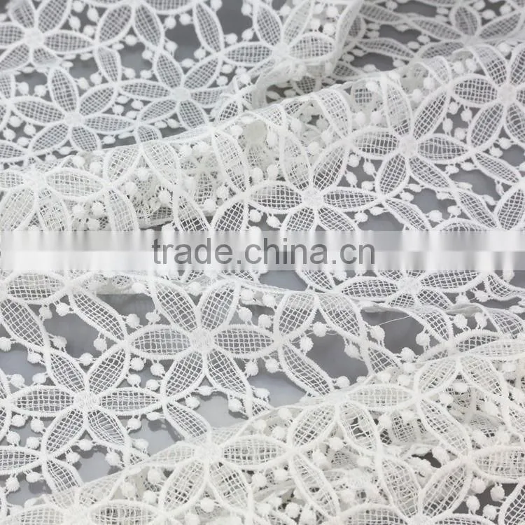 Wholesale china OEM factory net dress making embroidered lace fabric designs
