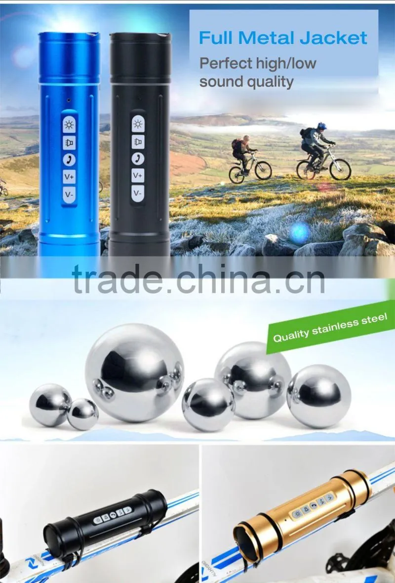 CE ROHS FCC torch bluetooth speaker power bank 5200mah