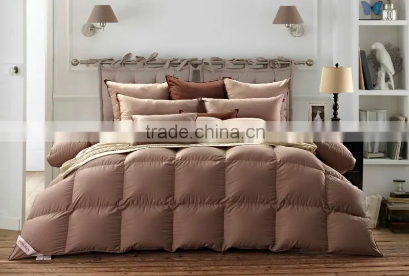 Quilted down comforter, goose down quilt