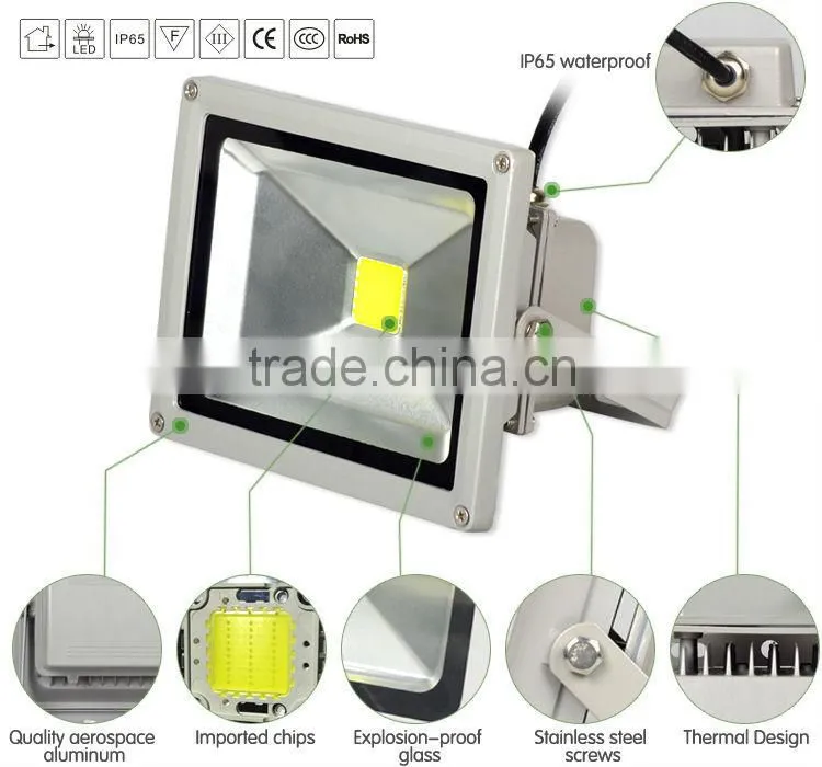 High lumen led outdoor flood light 50w led solar flood light