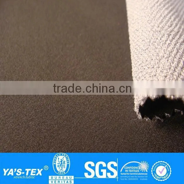 Polar fleece compound the four way stretch fabrics , waterproof and breathable.used for garment and climbing clothes