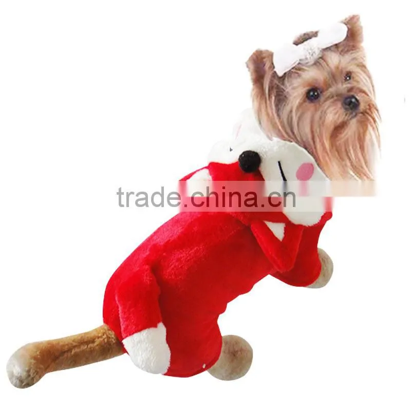 Pet Garment Four-leg Spring/Autumn/Winter Double-sided Flannel Fabrics Fox Dog Clothes