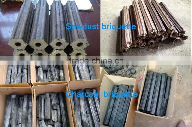 2015 best biomass screw charcoal briquetting machine