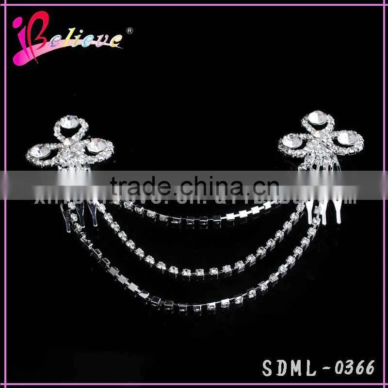 Crystal wedding hair jewelry made in China hair accessories wholesale head chain