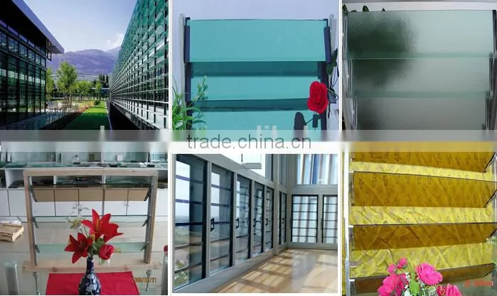 Low price color Louvre glass for window