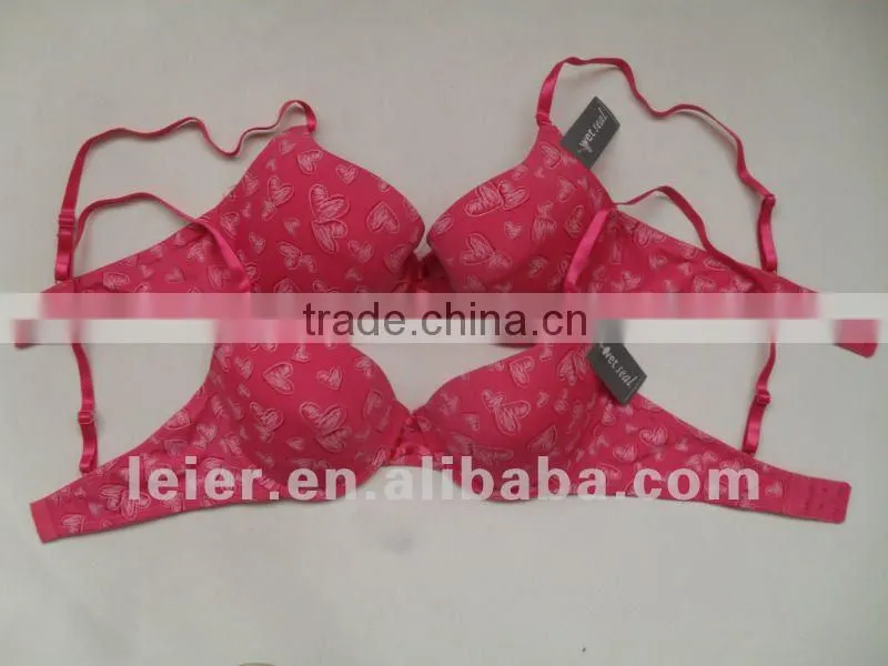 microfiber printed bra