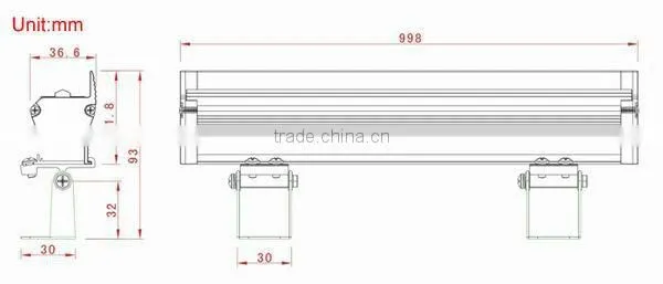 YD company provide directly Dimmable LED wall washers for building decoration