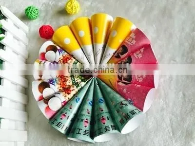 Food Grade Aluminum Foil Paper Sleeve For Ice Cream Cone