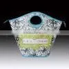 PP woven punched Handle Bag round handle punched pp woven shopping bag
