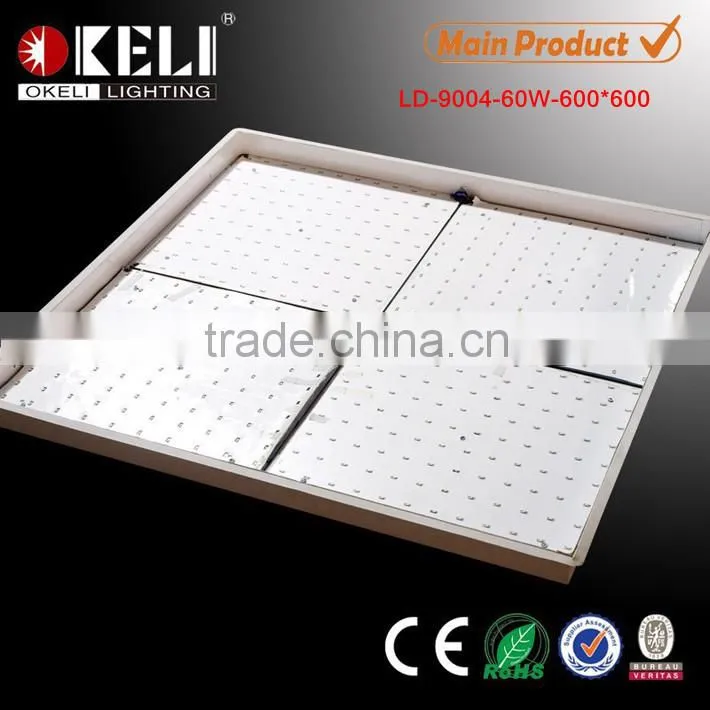 high power 60w led light panel high lumens led 600x600 ceiling panel light