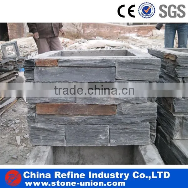 multi-color natural stone pillars tiles