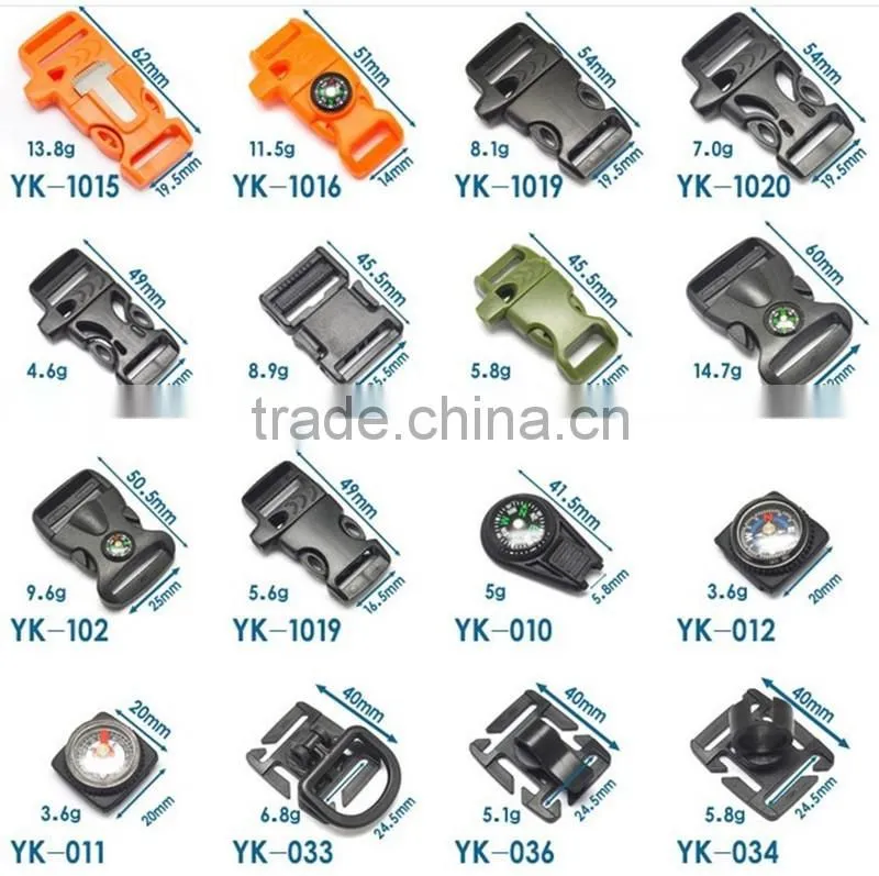 2016 Hot sale s biner carabiner for keychains,double spring hook, plastic carabiner clips