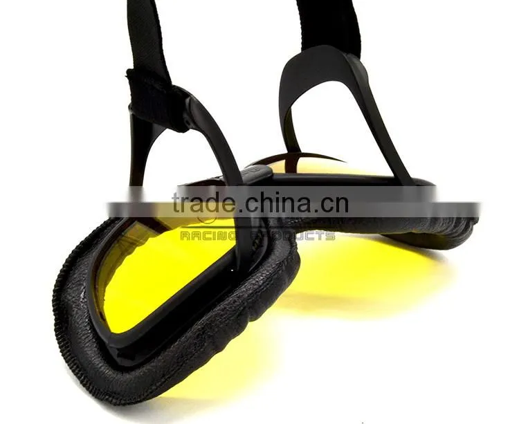 BJ-GT-007 Helmet Motorcycle Goggles with Yellow PC Lens
