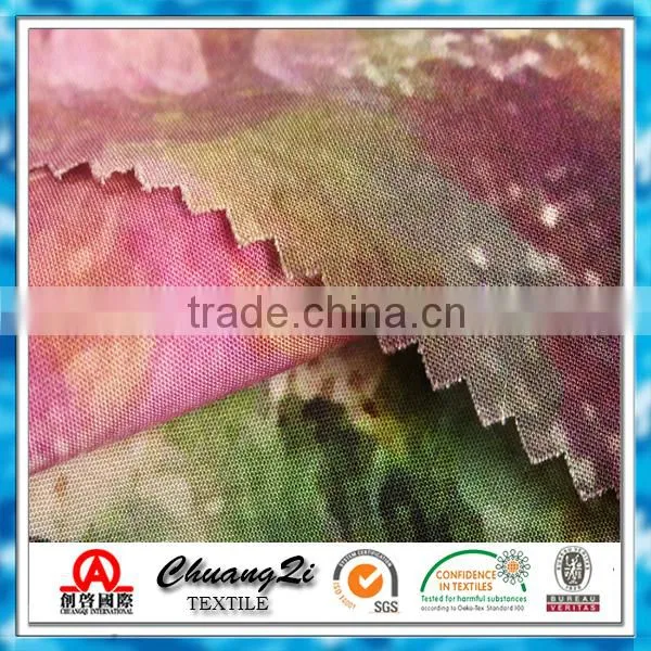 2015 Newest Design 100% Rayon Printed Microfiber Fabric