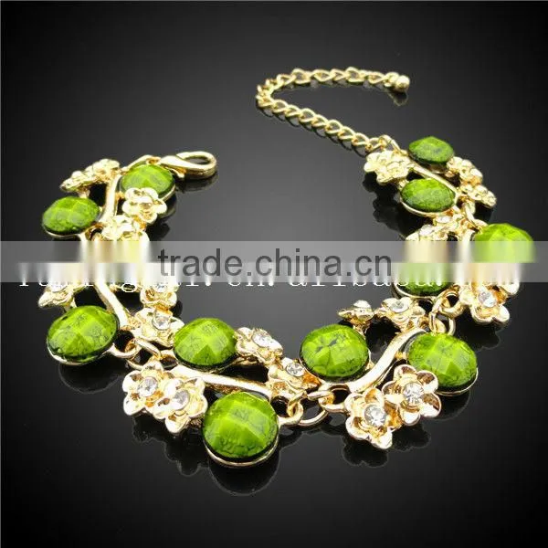 African fashion resin jewelry real flowers bridal jewelry set for wedding
