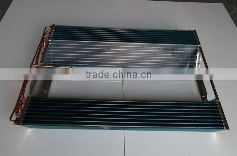 Tube fin air cooled evaporator for refrigeration, cold room, air conditioning system