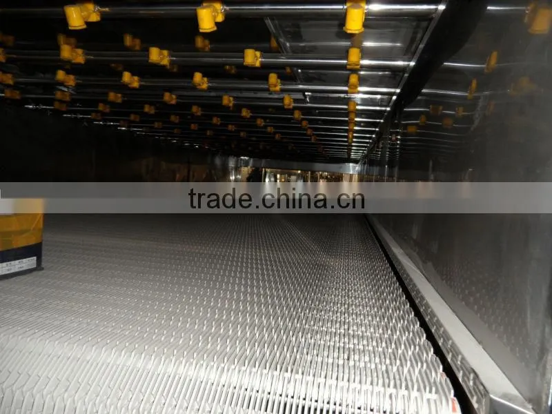 Automatic spraying Pasteurizing equipment cooling tunnel