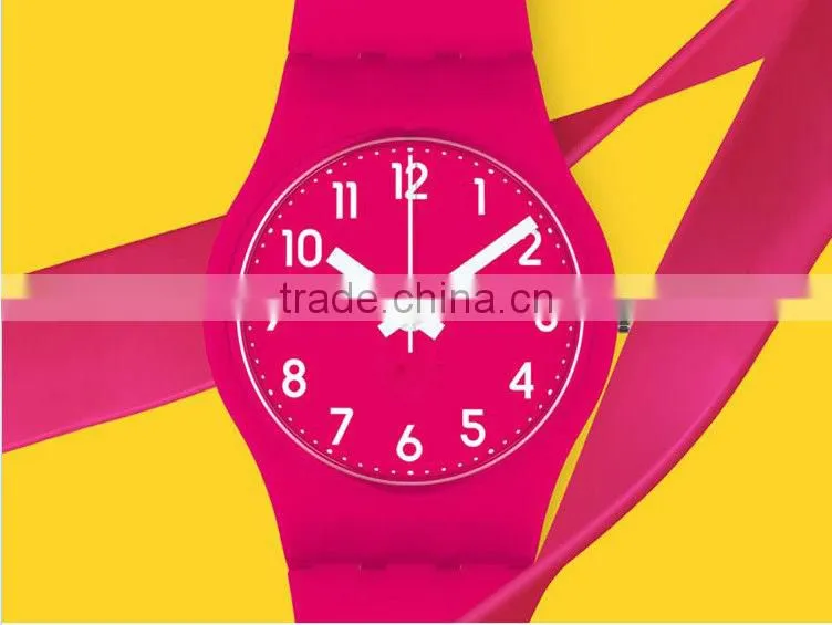 The neon color with rubber band hot sales caswstch series watch