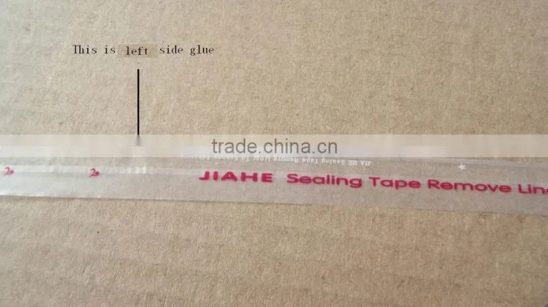 Plastic self adhesive sealing tape jeahia adhesive jia he brand adhesive tape
