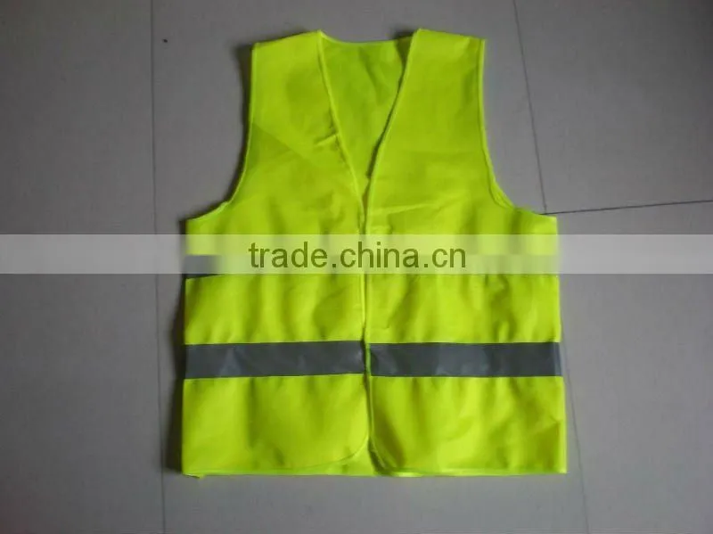 China wholesale cheap led yellow safety vest with pockets
