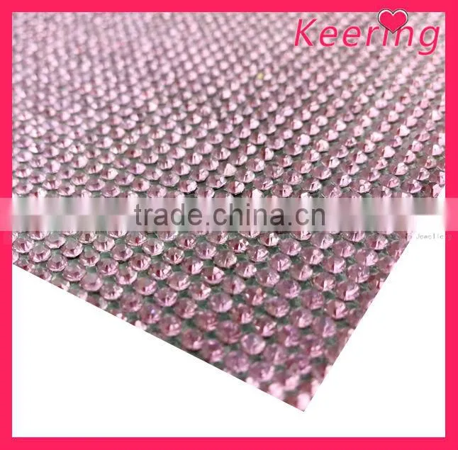 fashion square glass stone rhinestone mesh WRT-012