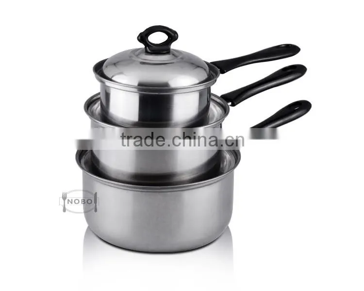 Nobo wholesale stainless steel milk pot with steel lid