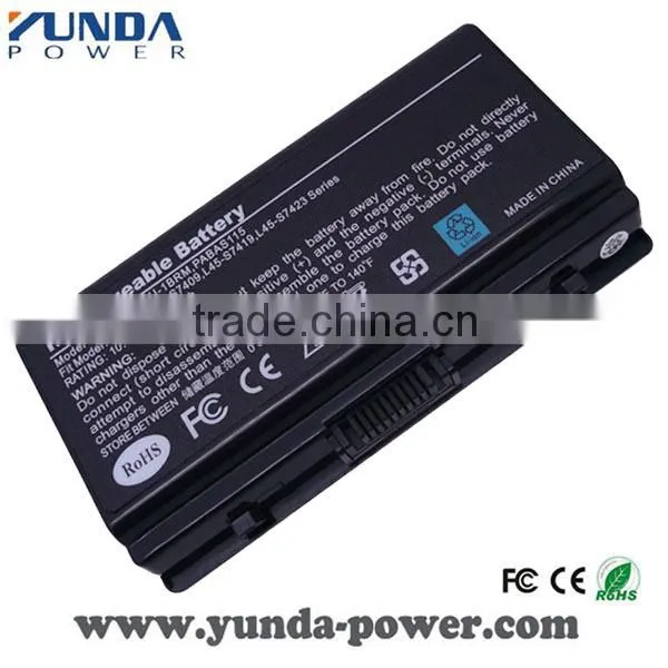 Manufacturer 10.8V 4800 Laptop battery for TOSHIBA PA3615U-1BRM PA3615U-1BRS PABAS115