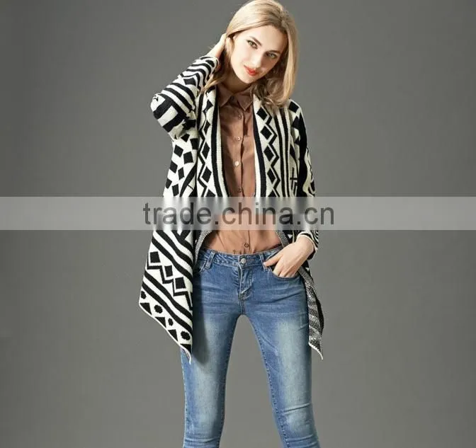 woman wear with high quality knits wool cardigans
