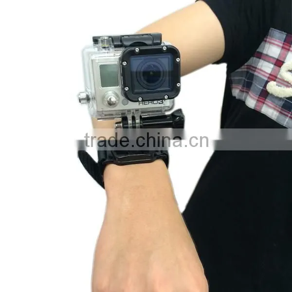 360 Degree Swivel Arm/ Wrist Strap Mount Waterproof Case Strap for Gopro Hero2 3 3+ 4