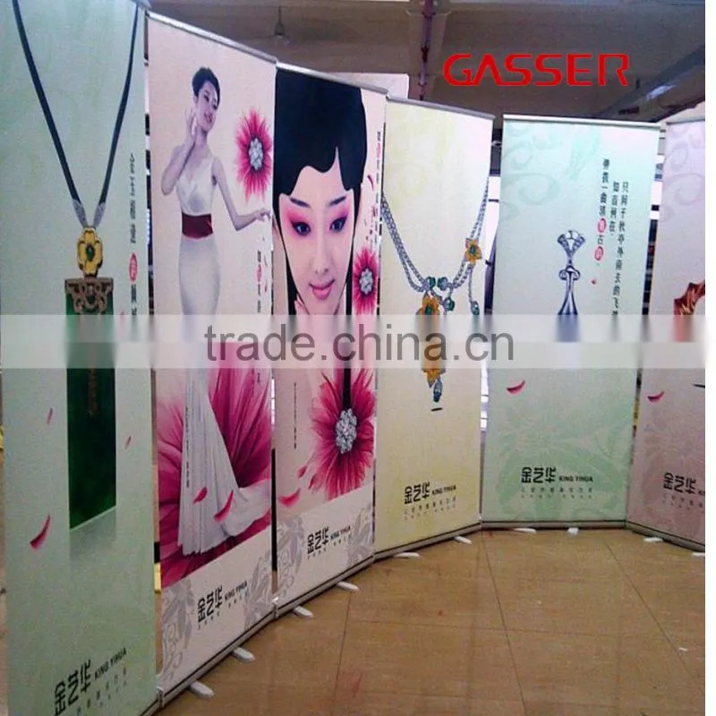 BEST customized roll up banner stand good quality aluminum banner roll up